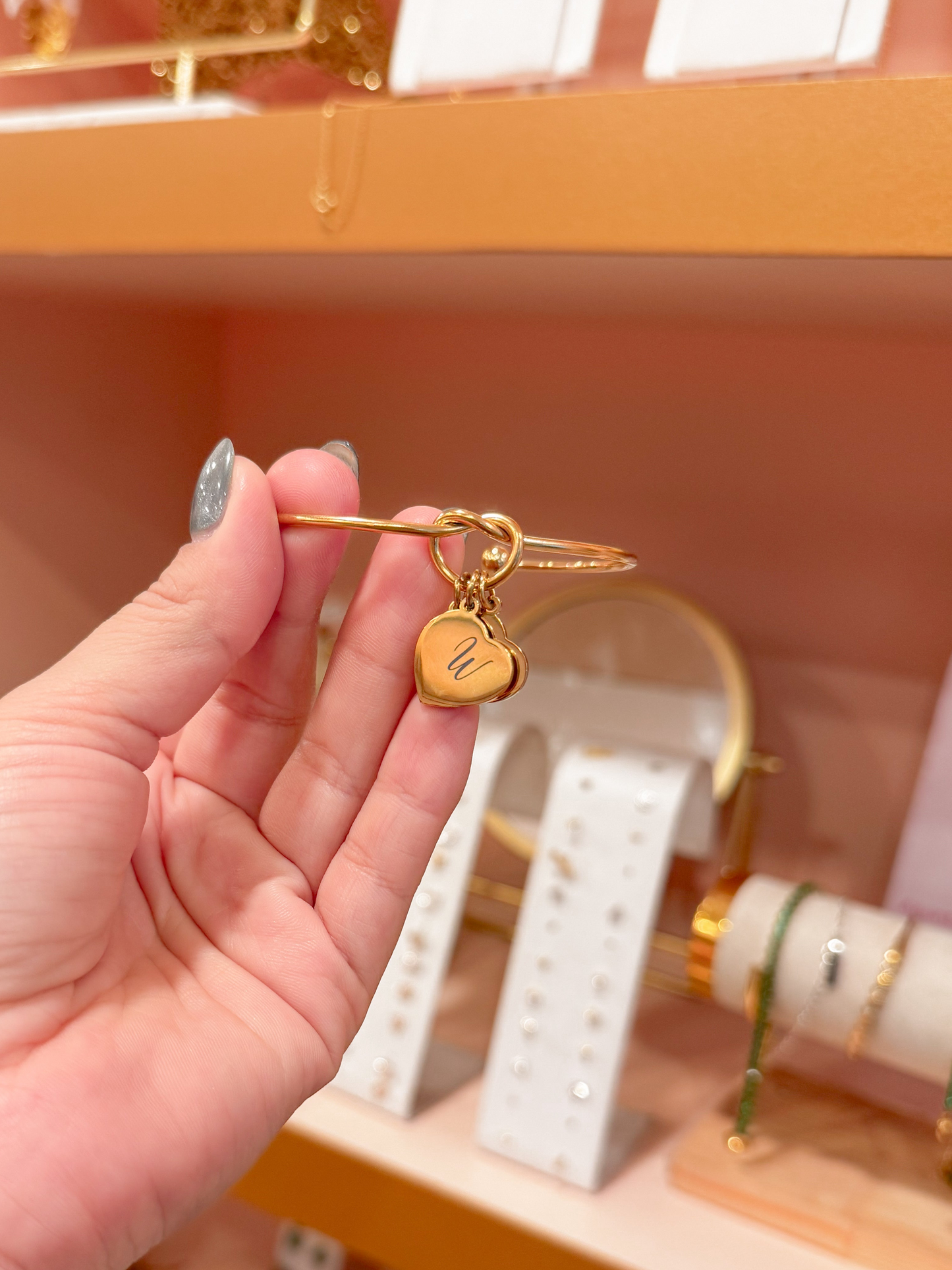 Pulsera con iniciales acero inoxidable