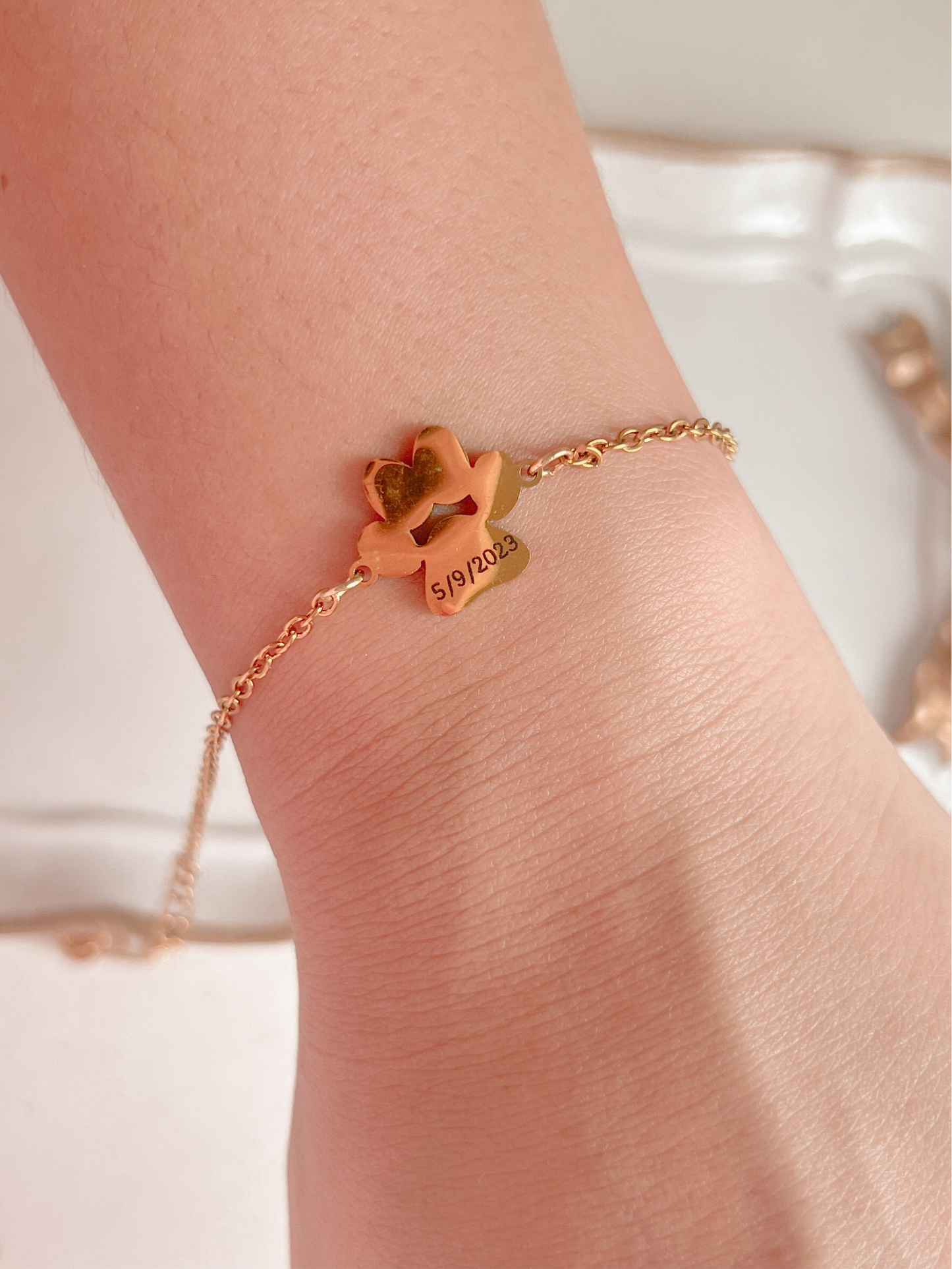 Pulsera de huella con el nombre de tu mascota 🐶