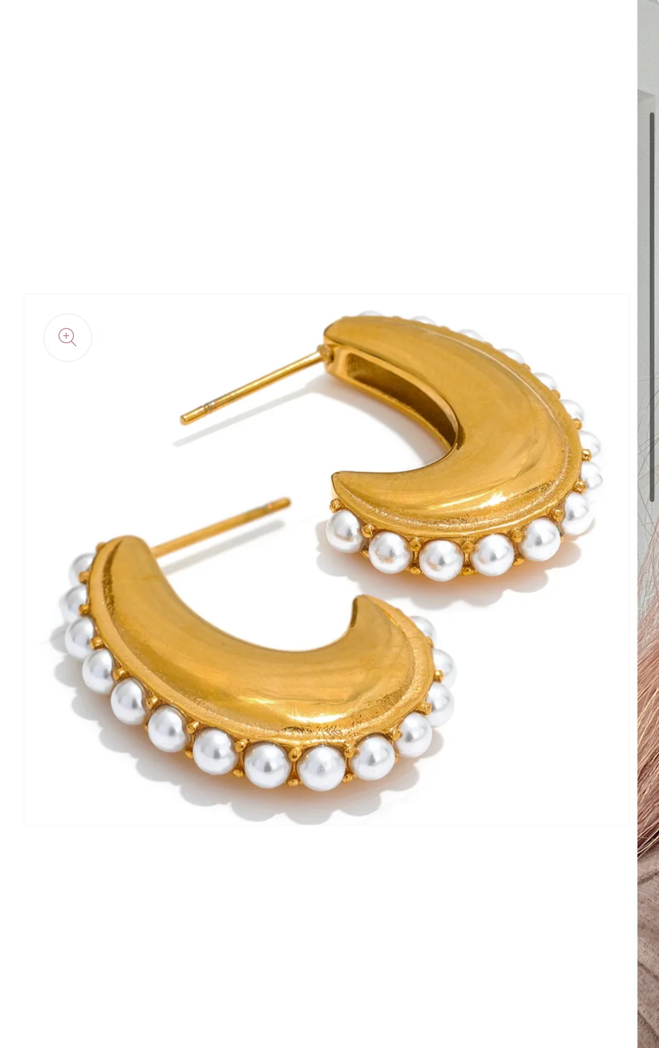 Aritos de perlas