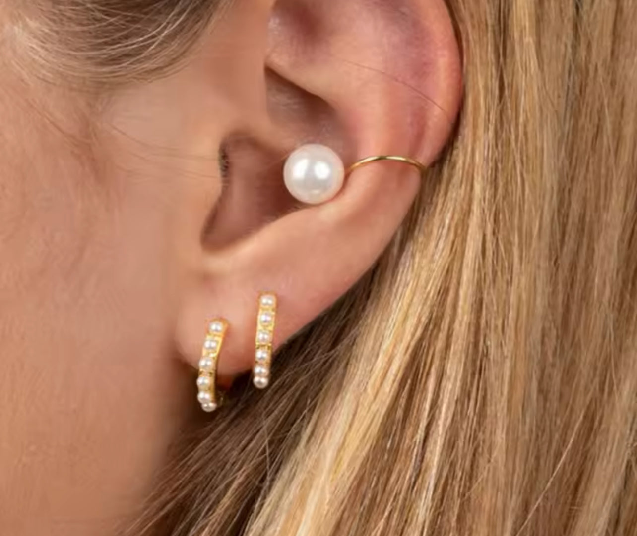 Argollas de perlas