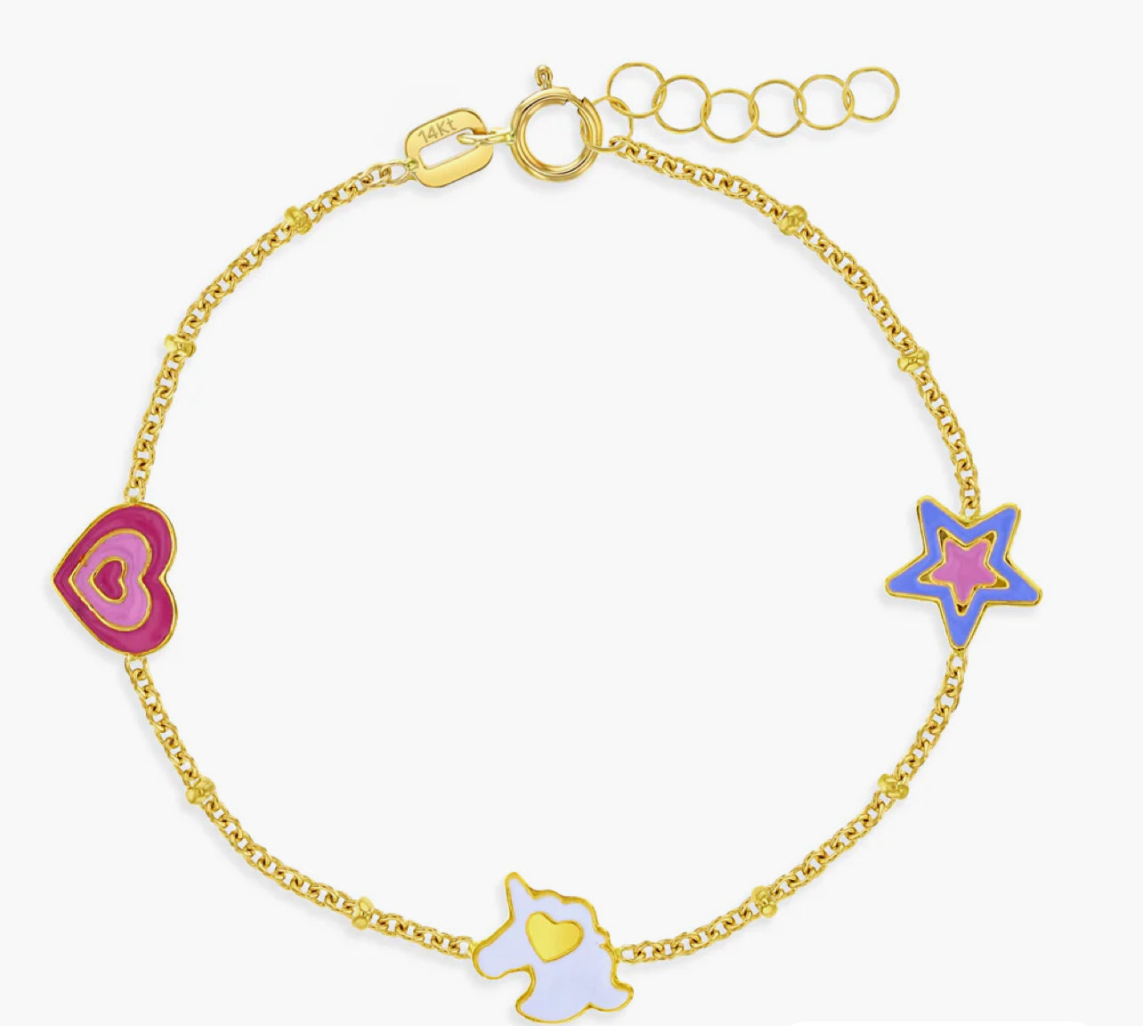 14k Unicorn bracelet