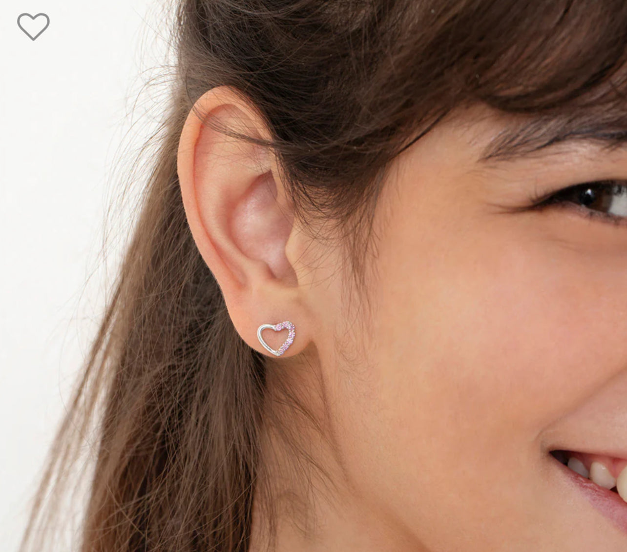 S925 heart pink