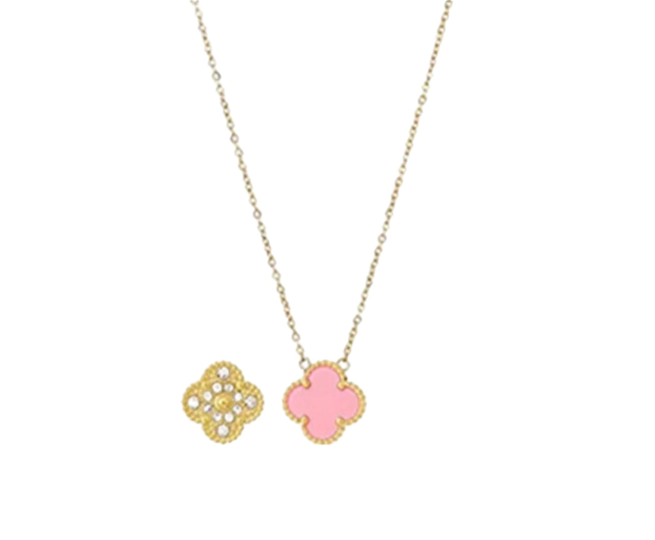Collar Vaan Rosado - Dorado