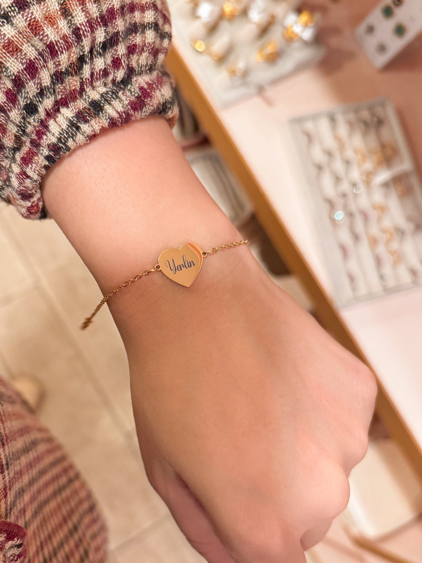 Pulsera con nombre acero inoxidable