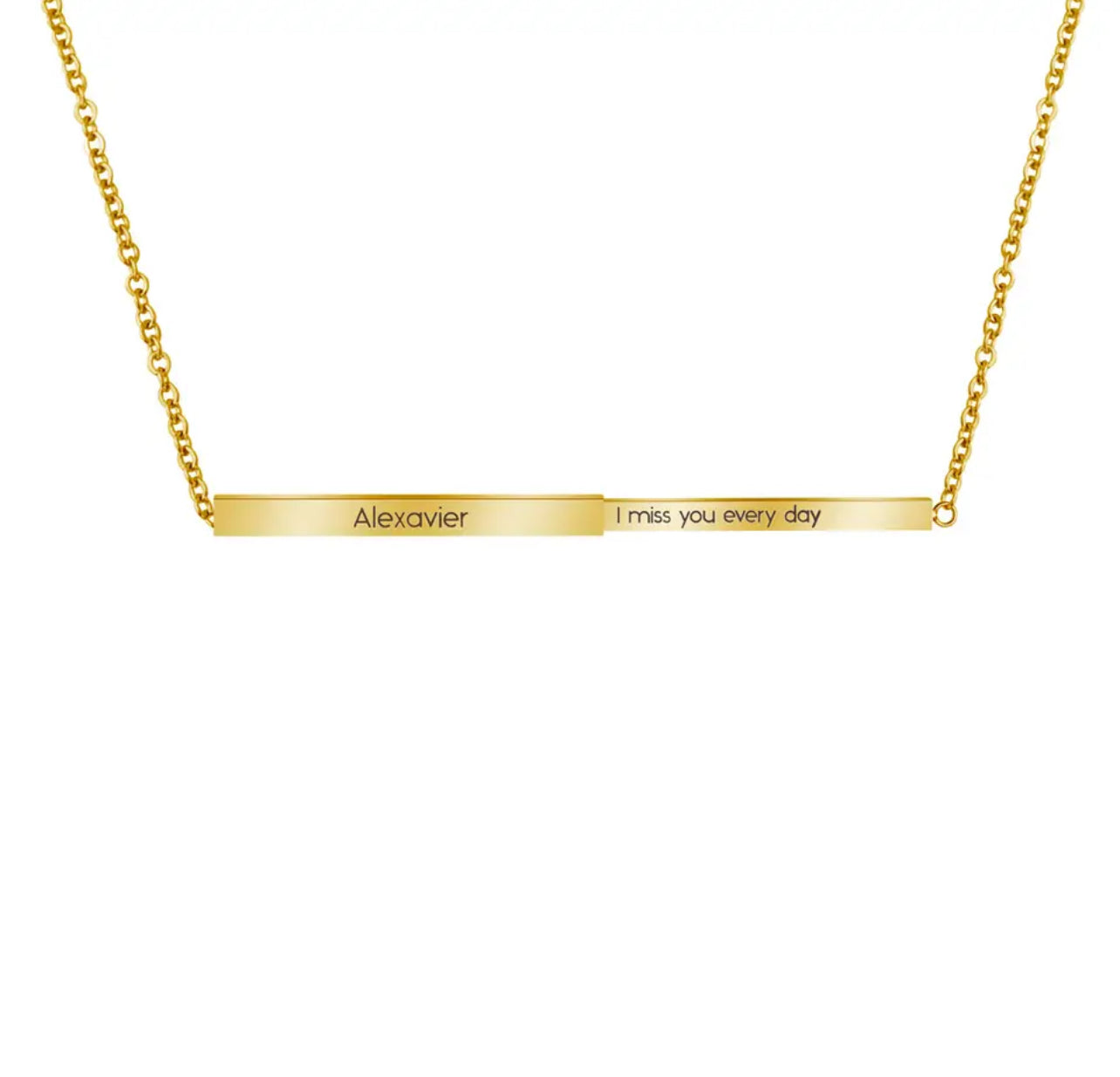 Collar con texto oculto