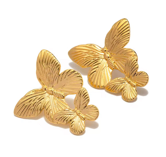 Aritos de mariposa