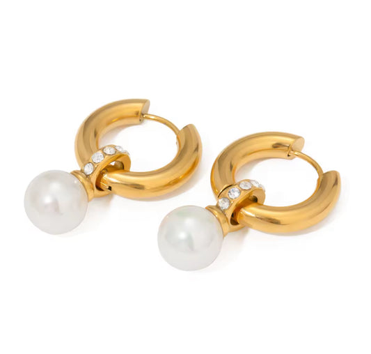Aritos de perlas