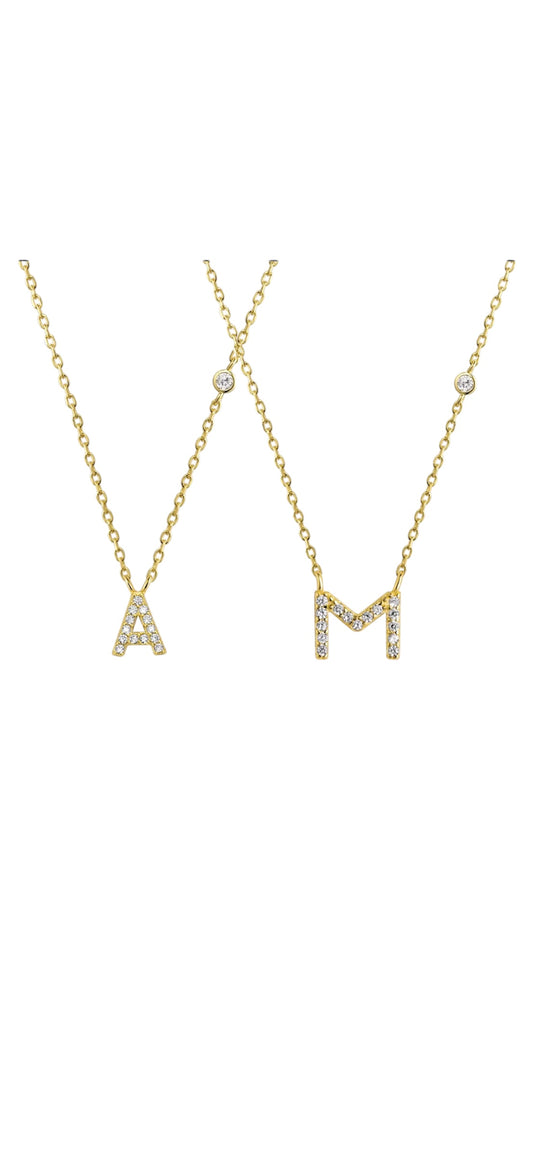 Collar con incial Plata 925