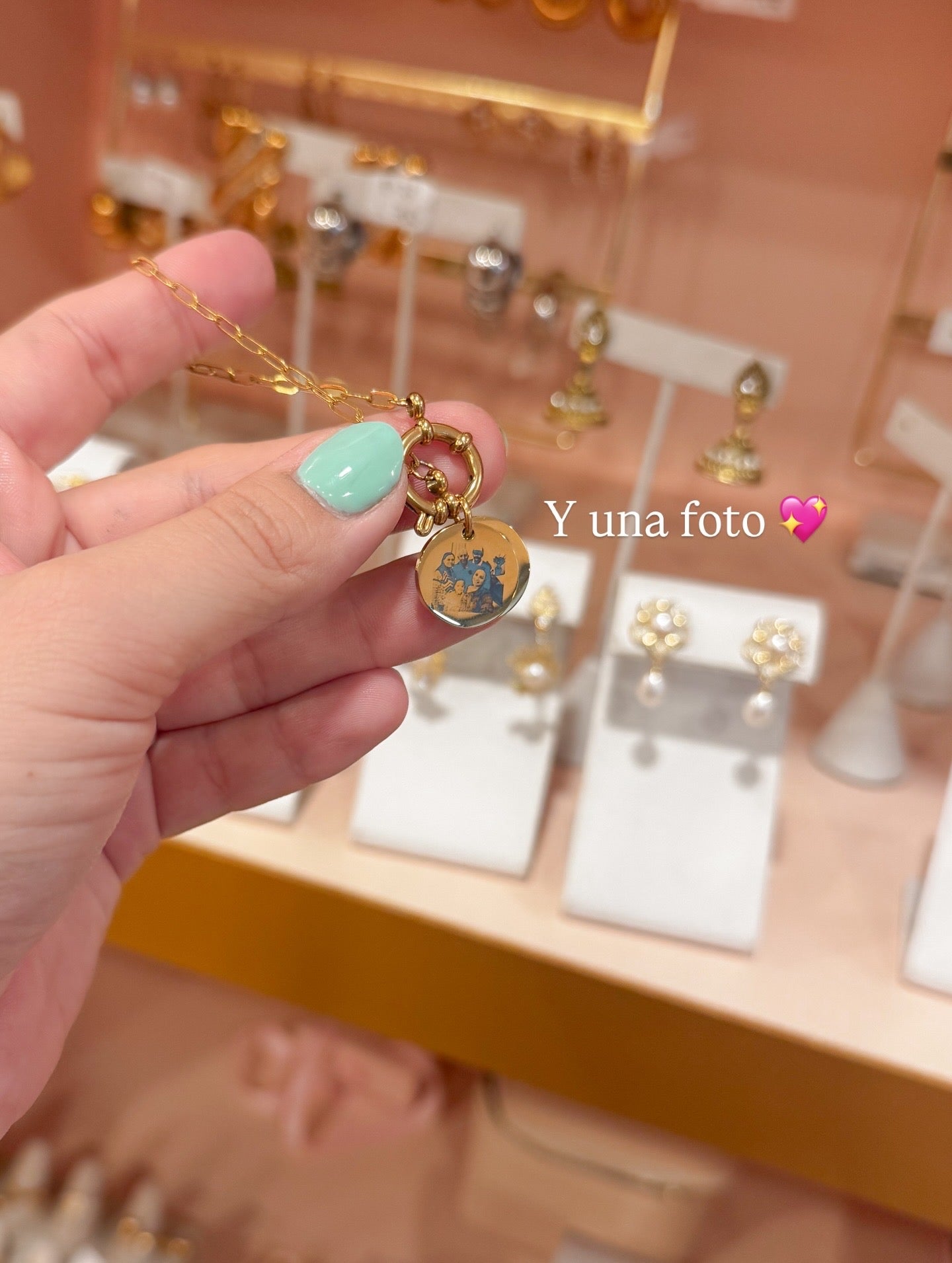 Pulsera con foto y nombre