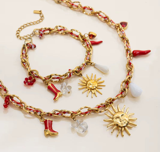 Pulsera y collar