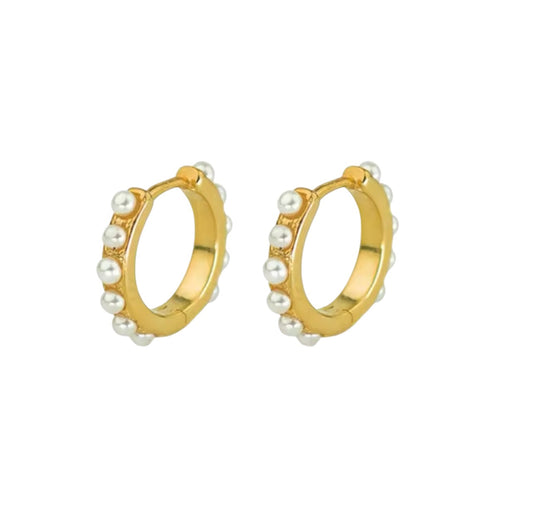 Argollas de perlas